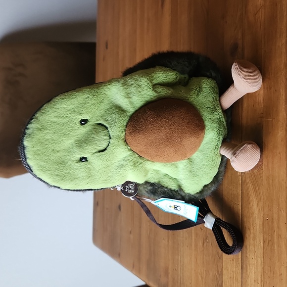 Jellycat Amuseable Avocado Bag 11x6" Crossbody Soft & Plush NWT - Picture 4 of 7